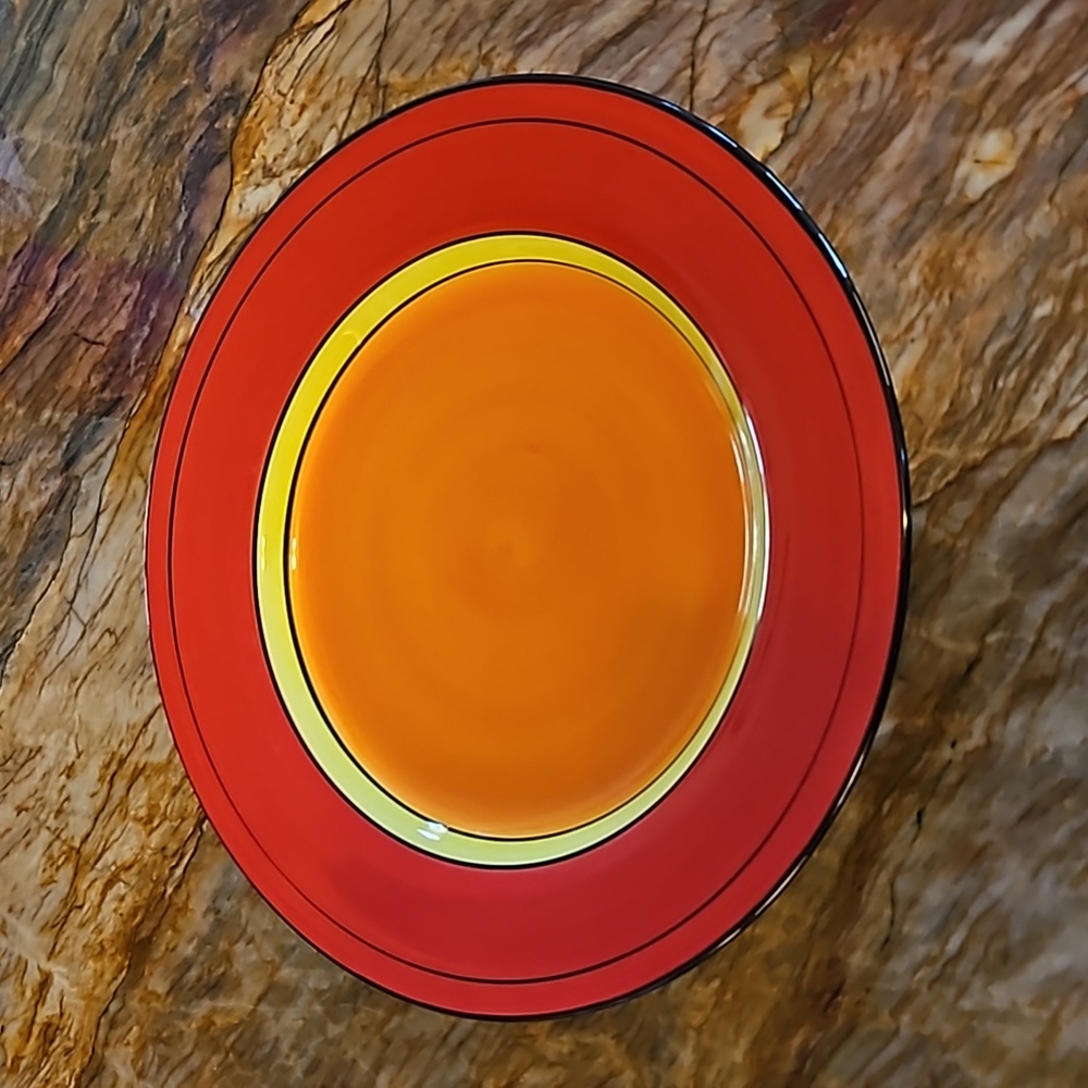 GIBSON Colorful Dinner Plate Dish